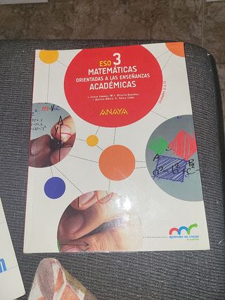 Libro de matemáticas para tercero de la eso 