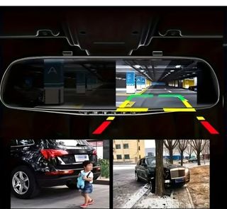 Espejo Retrovisor Coche Doble Cámara Delantera y T