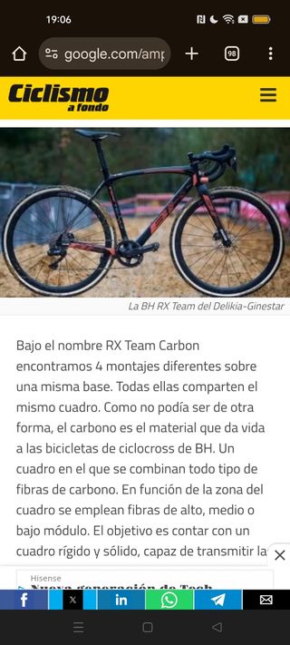 BH RX Team 5.0 Ciclocross 