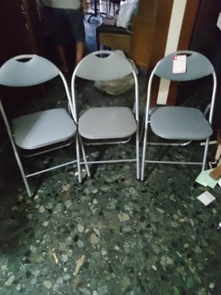 Set di 3 sedie da cucina pieghevoli