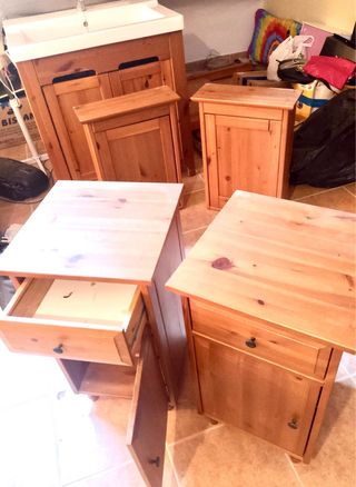Mesitas de noche de madera