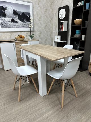 Mesa Extensible en Oferta + 4 Sillas Modernas