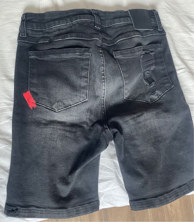 Pantalones cortos vaqueros negros Eleven Degrees