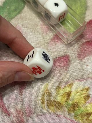 Set Dal negro poker 5 dadi con figure di carte