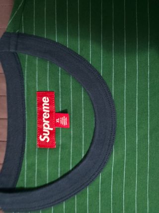 Supreme Bubble SS Top Verde Rayas XL