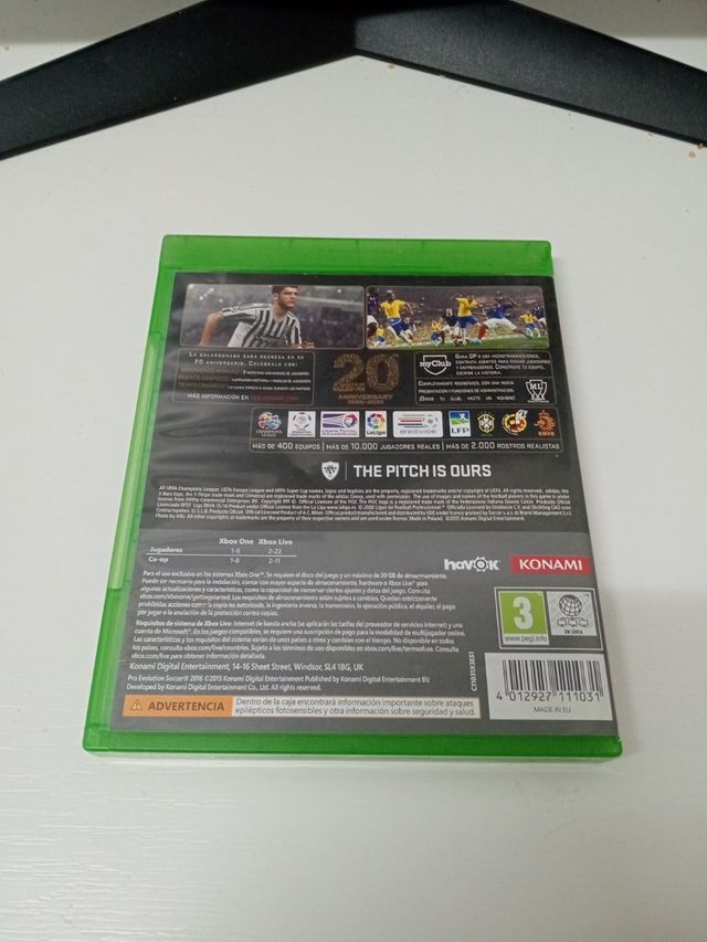 Juego Xbox One PES 2016