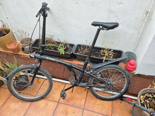 Bicicleta Plegable Negra