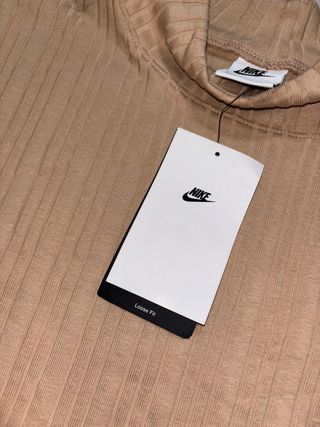 Sudadera Nike Mujer Beige Nueva