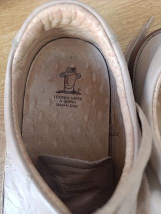 Tenis Panama Jack beige - talla 40