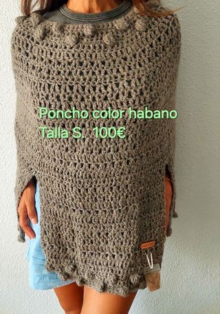 Poncho lana llama Talla S