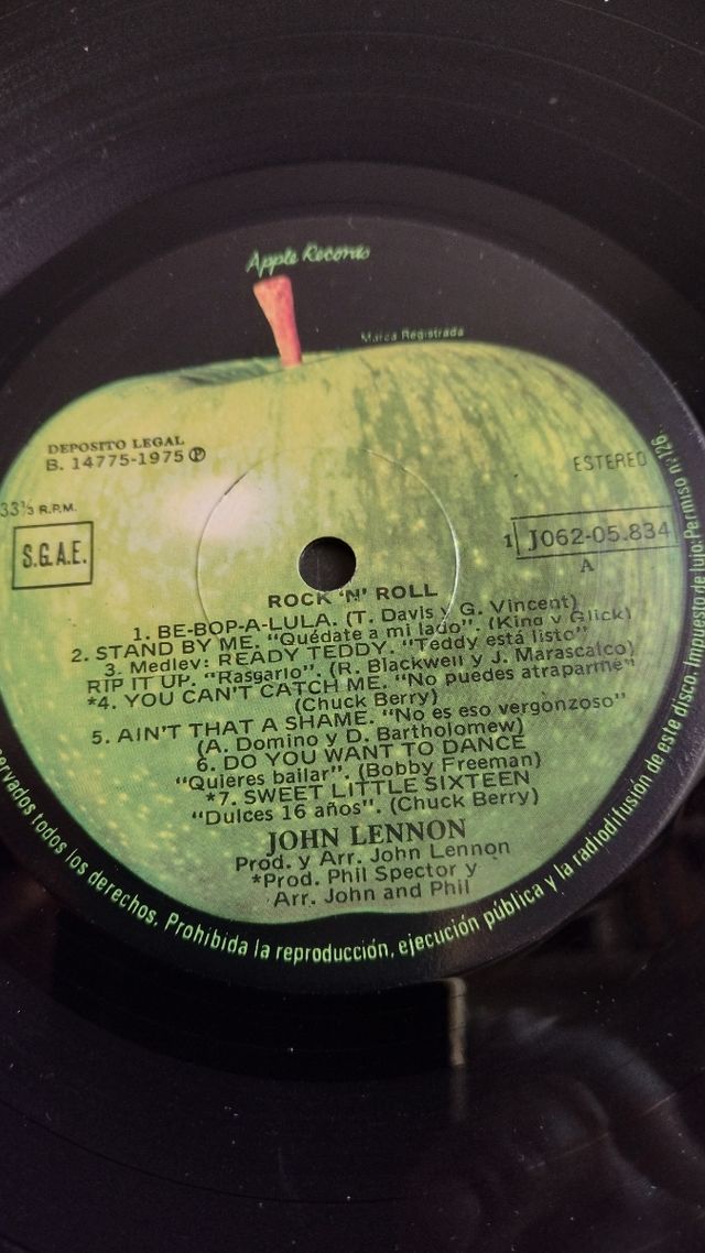 LP edición 1975 ,JOHN LENNON ,Rock 'n' Roll