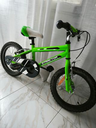 Bicicleta infantil 16 Atractor con ruedines
