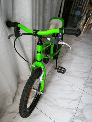 Bicicleta infantil 16 Atractor con ruedines