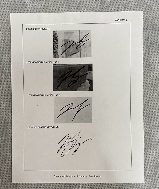 Foto firmada de Leonardo DiCaprio con certificado