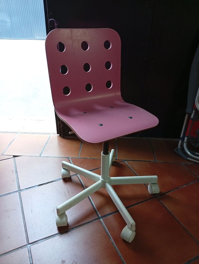 Silla de escritorio infantil rosa