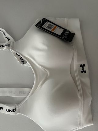 Sujetador deportivo Under Armour blanco