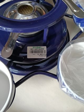 J. Santos Lda. Set Fondue Azul Nuevo