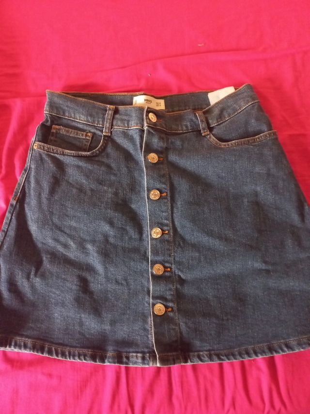 Falda vaquera Mango Talla M