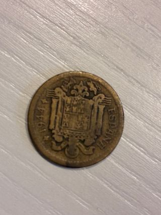 Moneda 1 peseta 1944 España