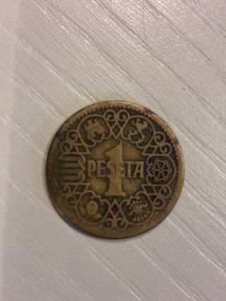 Moneda 1 peseta 1944 España