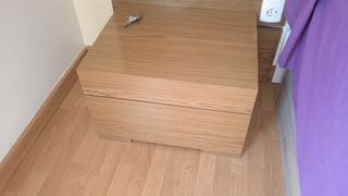 Dormitorio de matrimonio chapado en nogal 