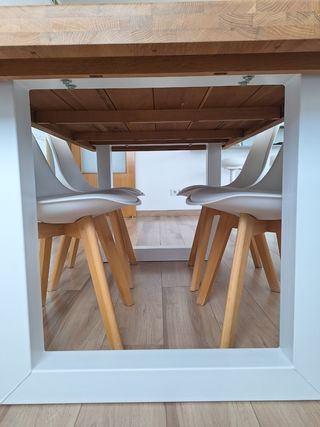 Mesa de comedor madera 90x160 cm
