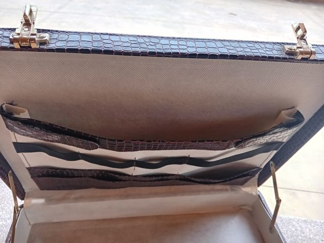 Maletín Vintage Piel Cocodrilo