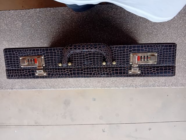 Maletín Vintage Piel Cocodrilo