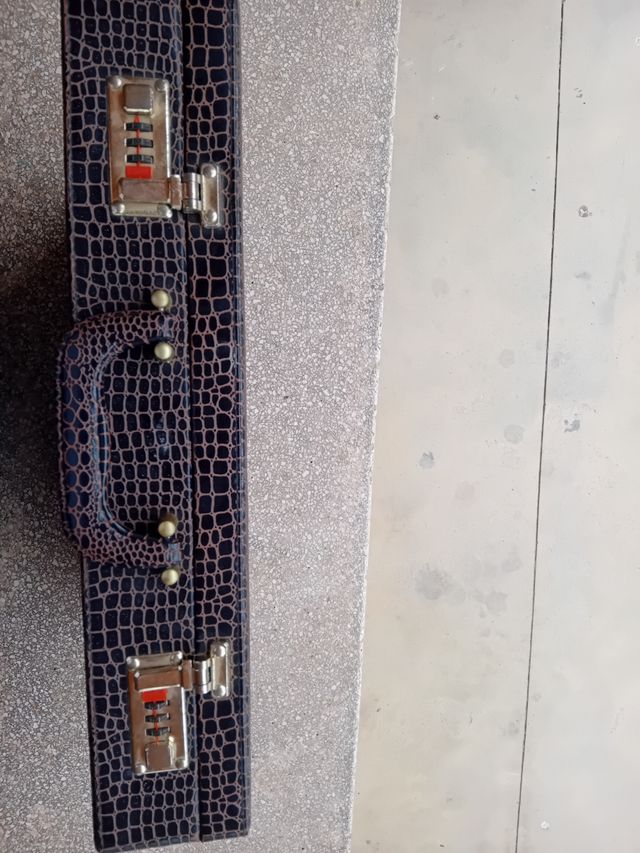 Maletín Vintage Piel Cocodrilo