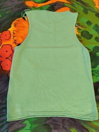 Camiseta Zara punto, sin manga