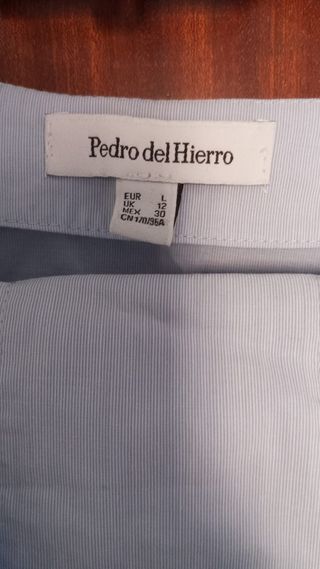 Blusa Pedro del Hierro Azul Talla L