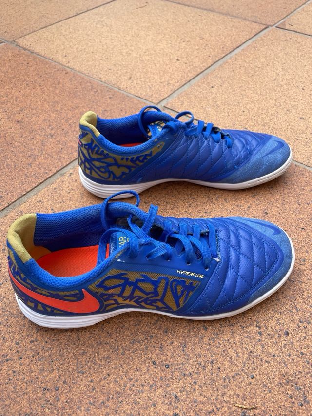Zapatillas Nike Fútbol Sala Azul/Dorado