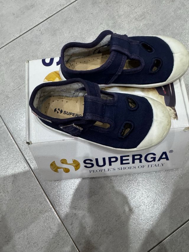Scarpe bimbo Superga blu