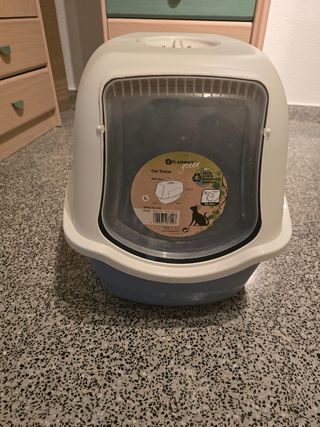 Arenero para gatos