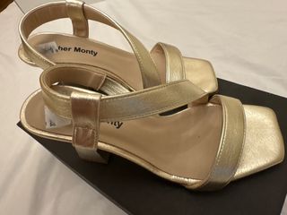 Sandalias doradas Patricia Miller talla 37
