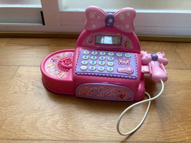 Caja Registradora Juguete Rosa