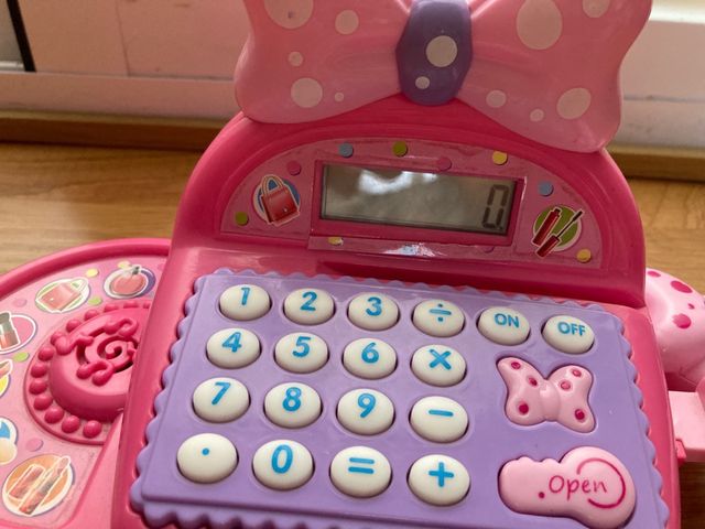 Caja Registradora Juguete Rosa