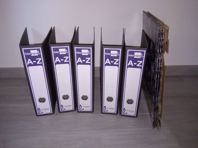 Archivadores A-Z Liderpape Azul A4