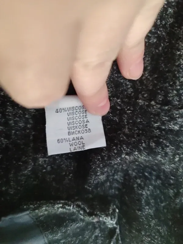 Giacca uomo viscosa e lana grigia tg M