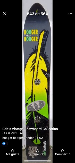 Snowboard Hooger Booger Grinder 165 de segunda mano por 210 EUR en
