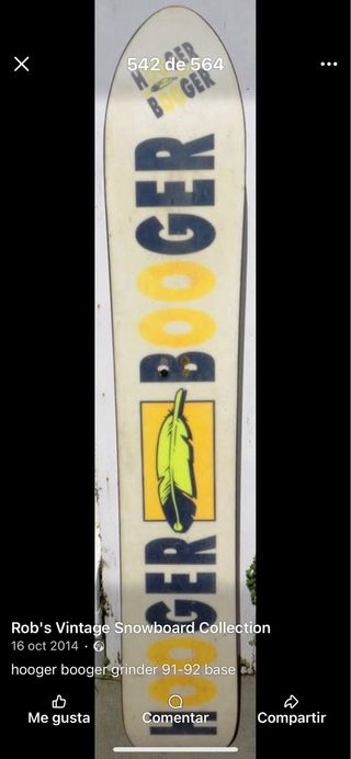 Snowboard Hooger Booger Grinder 165 de segunda mano por 210 EUR en