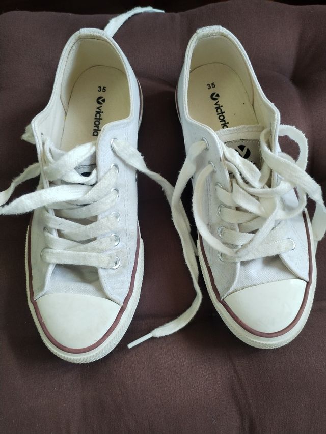 Zapatillas Victoria Blancas Talla 35