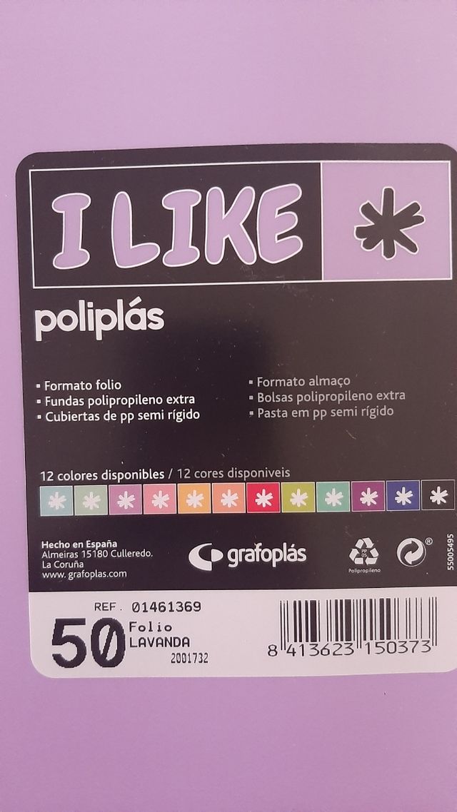 Lote 4 carpetas fundas colores pastel 50 fundas