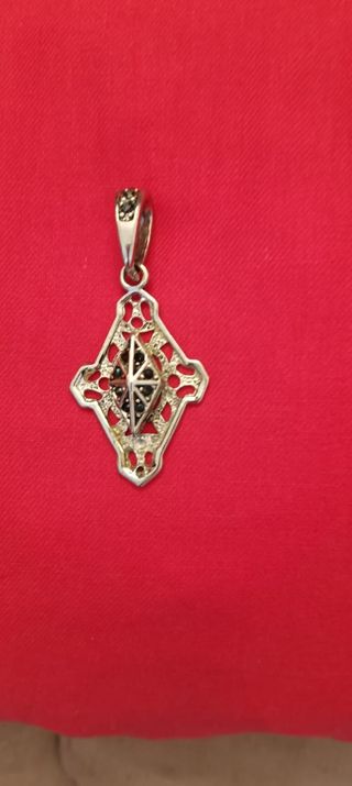 Colgante Plata con Circonitas Negras