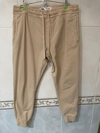 Pantalón Jogger ZARA Beige