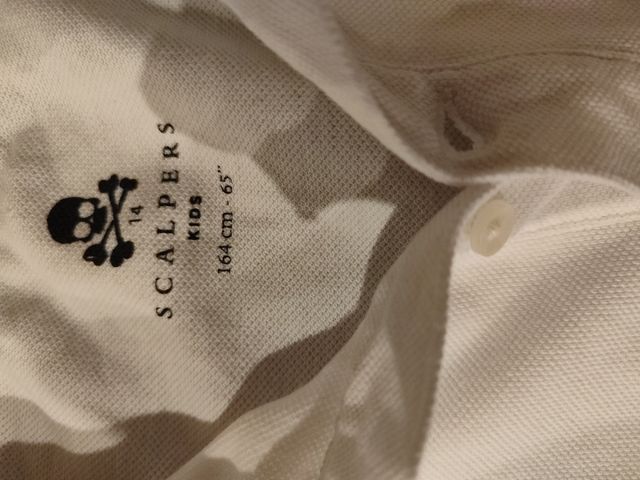 Polo Scalpers Talla 14 Blanco
