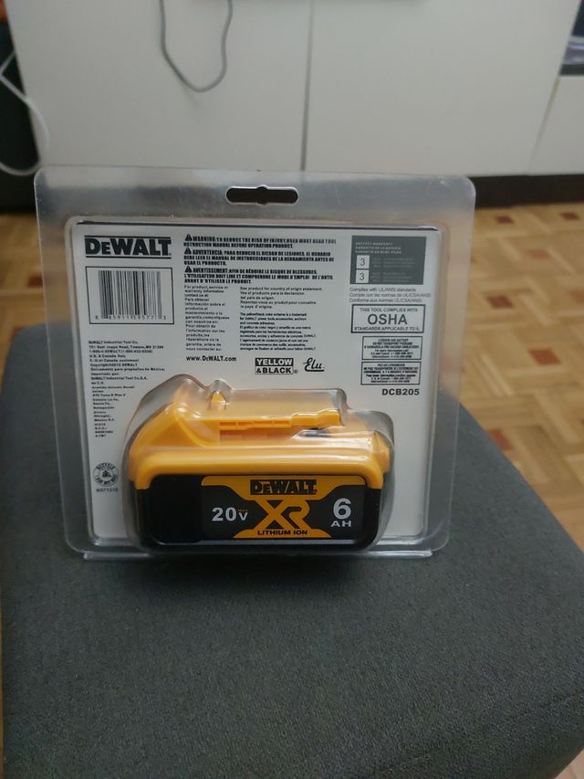 Batería Dewalt 20V 6Ah Nueva
