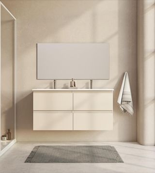 Mueble de baño doble 120cm mas lavabo