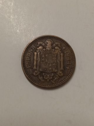 Moneda 1 Peseta 1944 España