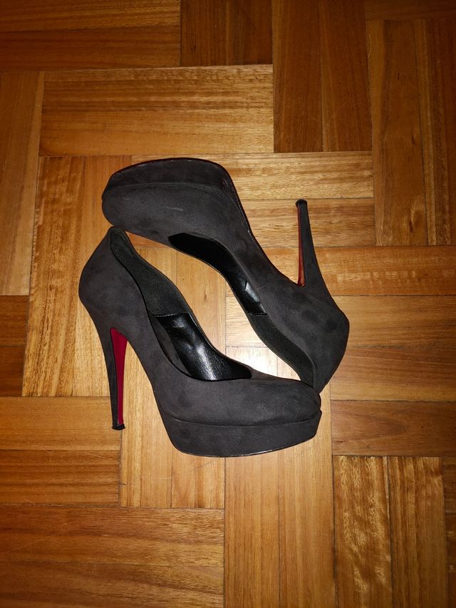 Scarpe tacco alto grigio